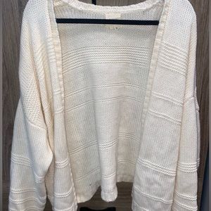 Oversized off white cozy cardigan